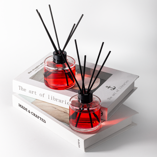 Cawan Lilin Aromaterapi Kaca 120ml Bekas Lilin Wangian Rumah 130ml dengan Penutup Skru Hitam