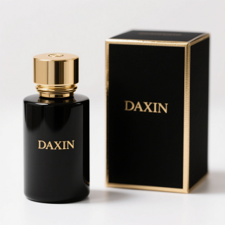 Botella de perfume de vidrio vacía de 30 ml, 50 ml y 100 ml, redonda, con caja.