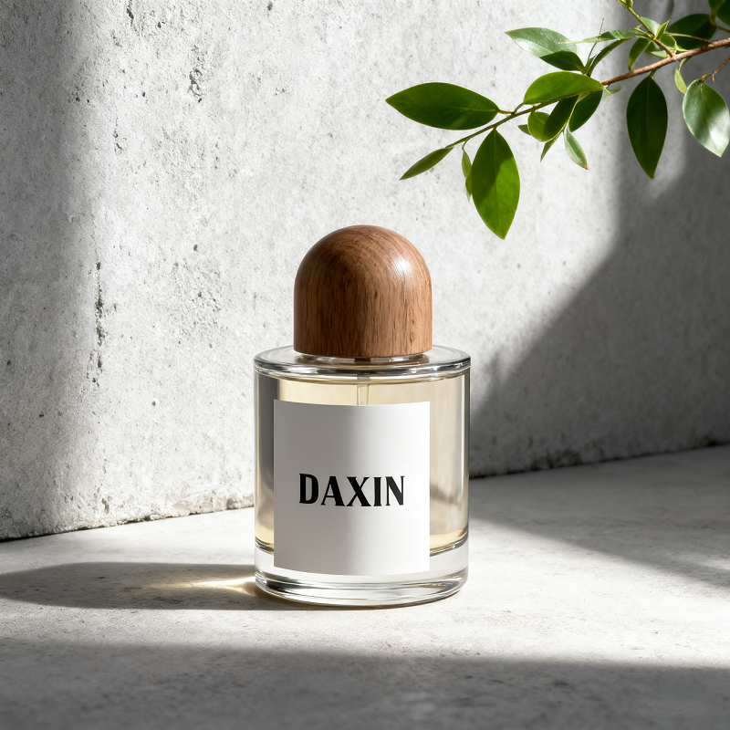 Luxury minimalist glass bottle