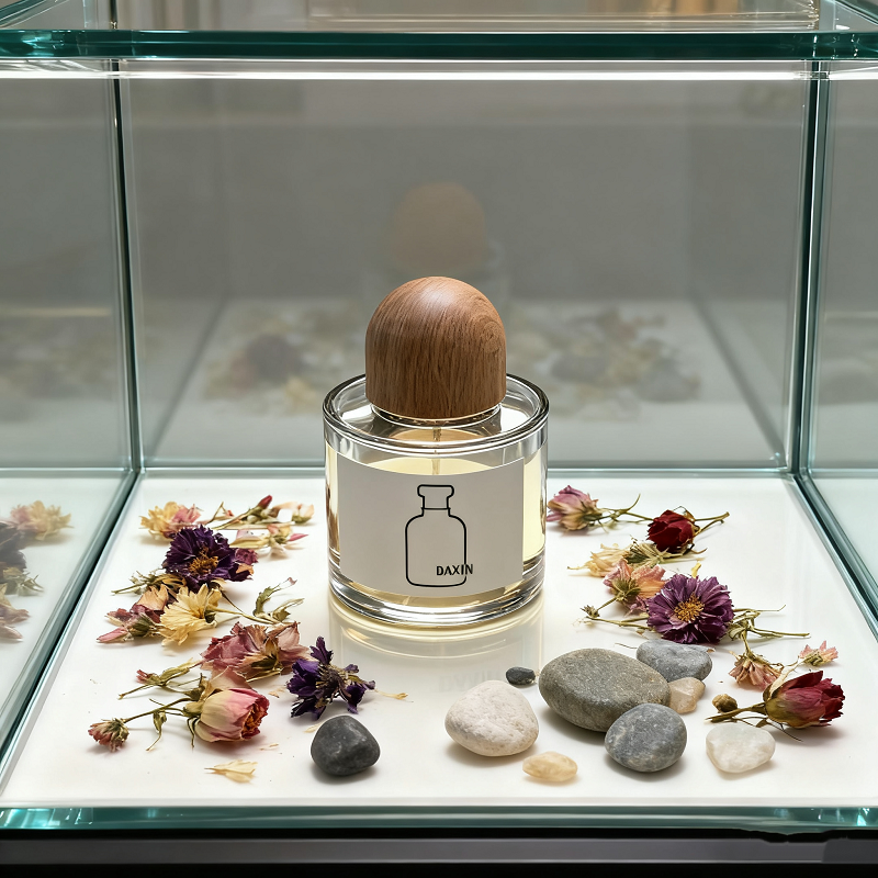 Luxury minimalist glass bottle