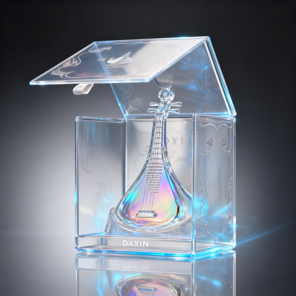 Custom designed glass perfume bottle