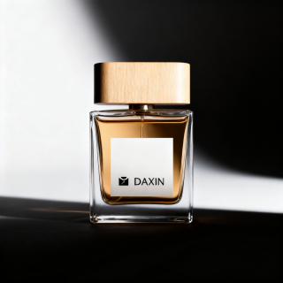 Fine Mist Atomizer Rectangle 50ml Empty Perfume Fragrance Bottle with Wood Caps