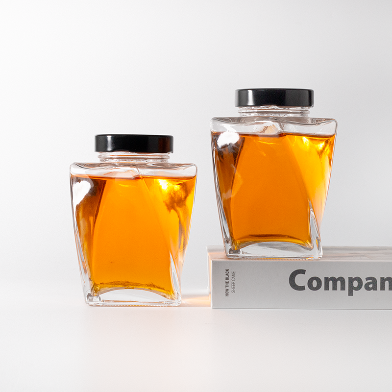 367ml 350ml transparent glass jar