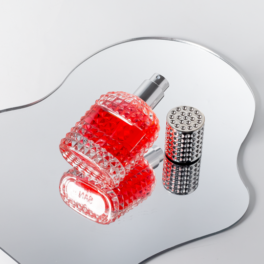 Flacone spray per profumo portatile in vetro di alta qualità da 30 ml, flacone vuoto trasparente