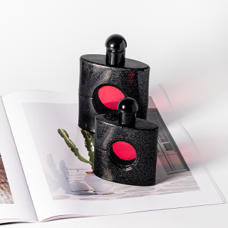 30ml 50ml 100ml Square Black Perfume Glass Bottles with Pump Sprayer for Atomizer Spray