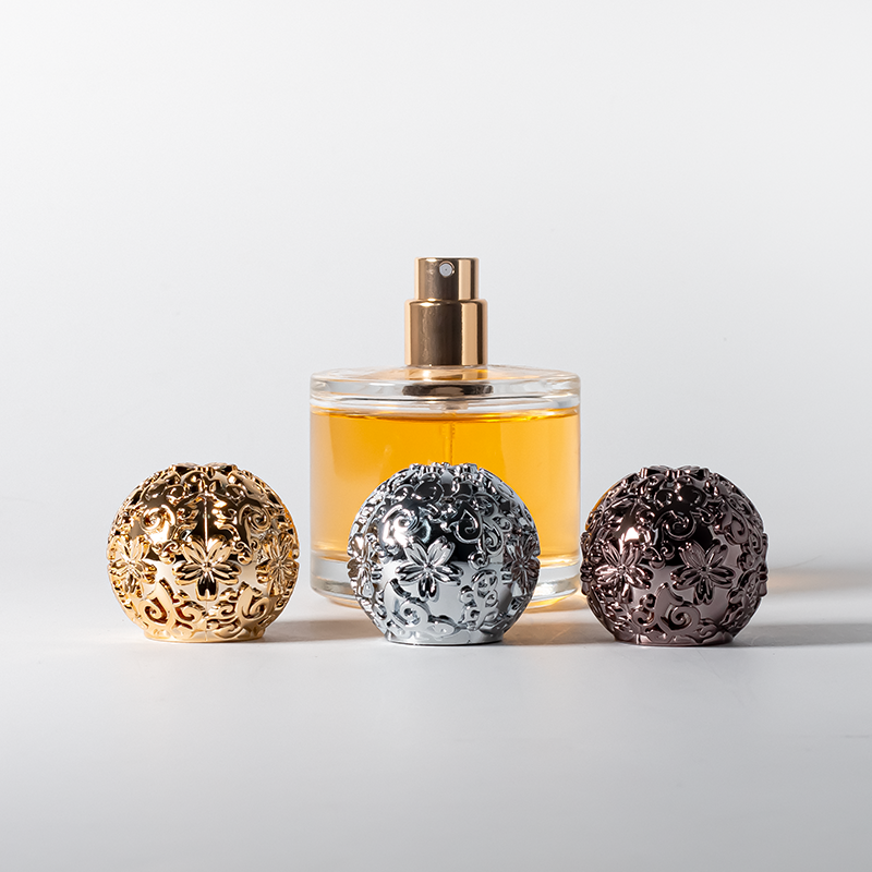 Botol Semprot Parfum Kaca Silinder Mewah yang Dapat Disesuaikan 30ml 50ml Tutup Semprot Pompa Semprot