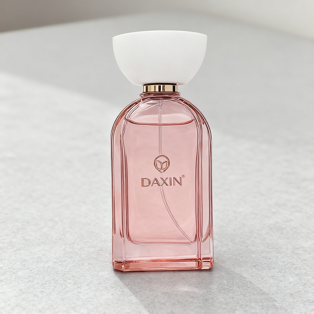 Engraved cosmetic glass bottles