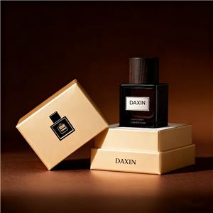 Moderner, hochwertiger, quadratischer Parfümflakon (100 ml/50 ml) mit Boxverpackung und Holzdeckel