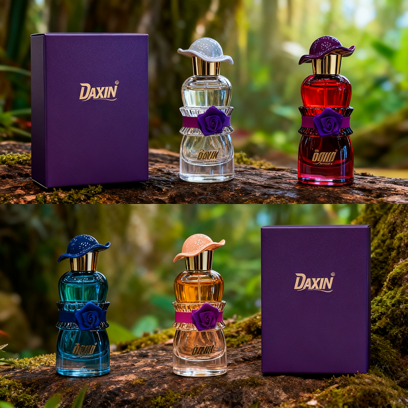Custom Mold Women's Elegant Perfume Bottle 30/50/100ML Exquisite Perfume Glass Bottle Packaging Box