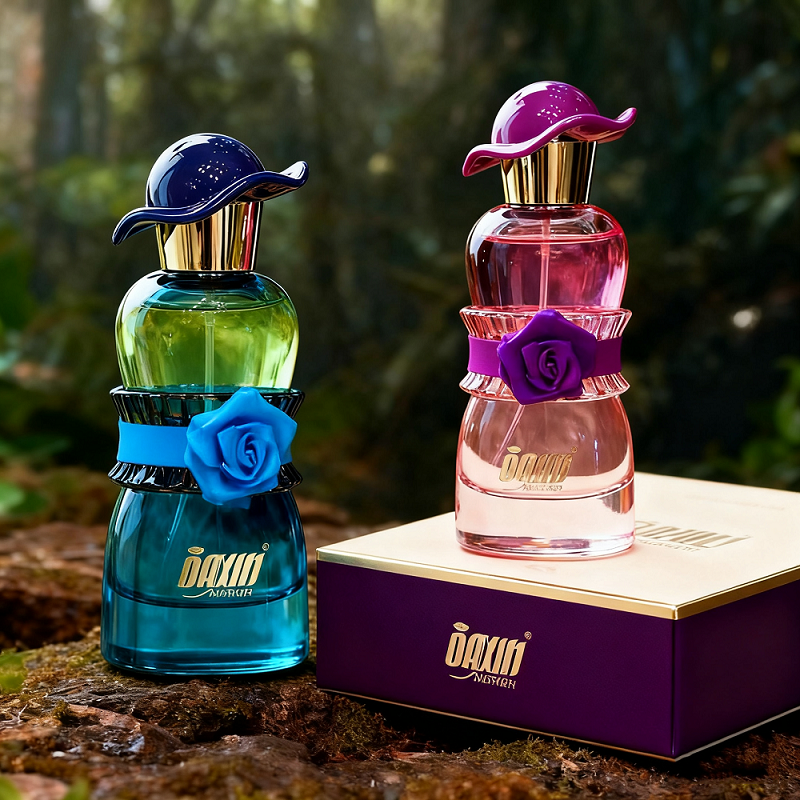 Custom Mold Women's Elegant Perfume Bottle 30/50/100ML Exquisite Perfume Glass Bottle Packaging Box