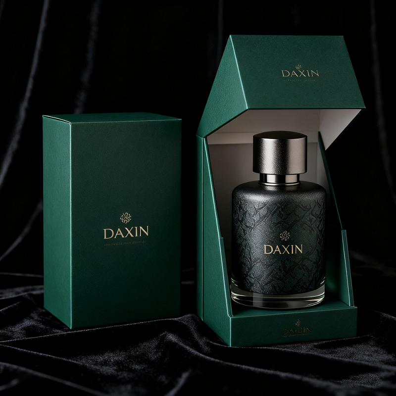High Quality Perfume Bottle with Exquisite Hot-Stamped Logo and Pattern with Unique Packaging Box