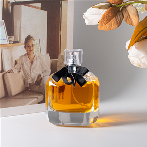 Botol Parfum Persegi Multi-Sudut Mewah 100ml dengan Pita yang Indah, Dua Pilihan Badan Botol