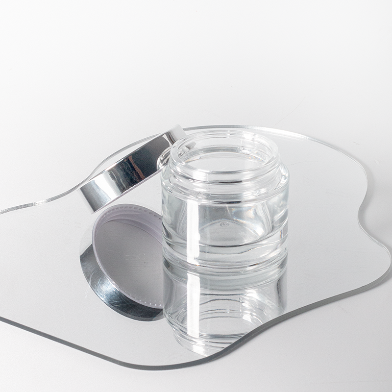 Glass cosmetic packaging jars