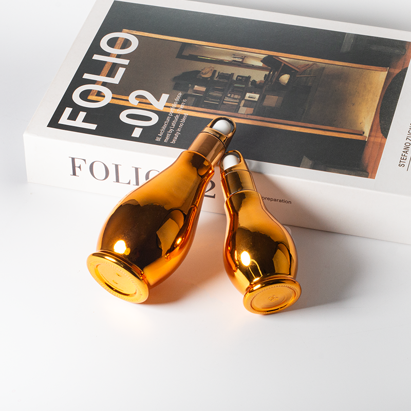 Stylish Amber Glass Bottle with Dropper