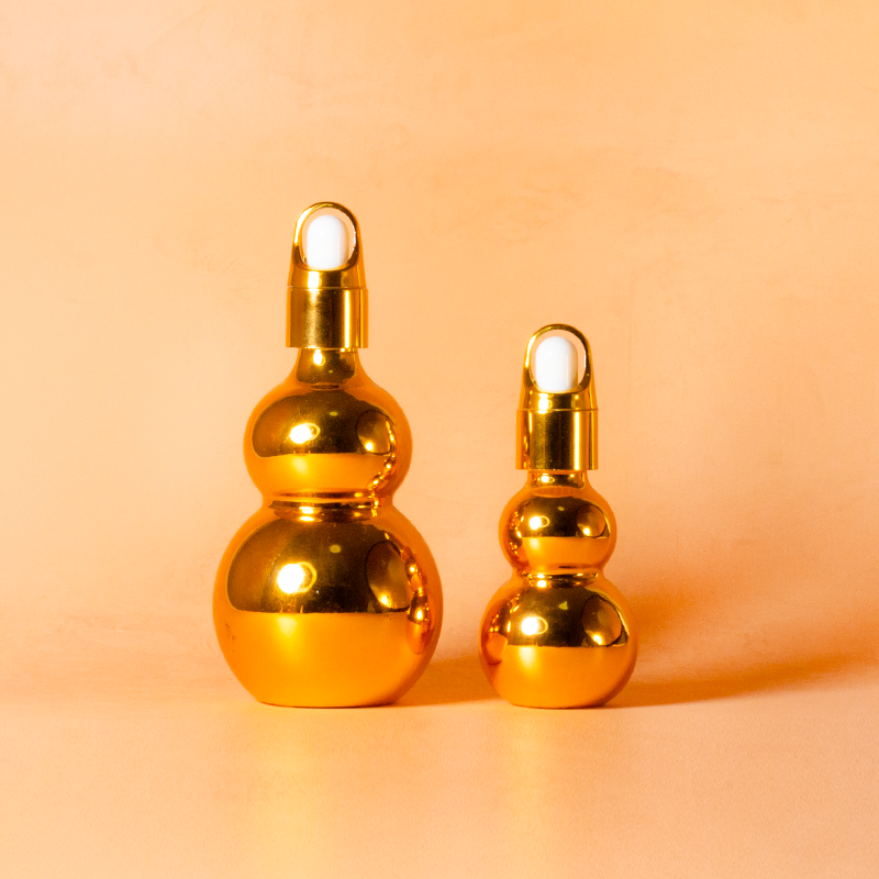 Glossy Double-Bulb Essential Oil Bottle