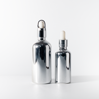 Botol Penitis Penyesuaian 15ml/30ml/50ml/100ml Bekas Minyak Pati dengan Penutup Perak