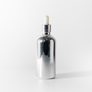 Botol Penitis Penyesuaian 15ml/30ml/50ml/100ml Bekas Minyak Pati dengan Penutup Perak