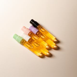 Botol Sampel Parfum Kaca Mewah 2ml Ukuran Portabel untuk Perjalanan, Botol Sampel Parfum Tipe Jepit