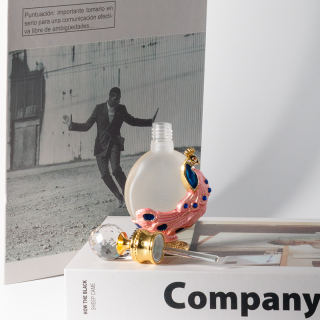 Botol Kaca Attar Mewah Berbahan Logam Isi Ulang Berbentuk Bunga Mawar Arab Paten 10ml