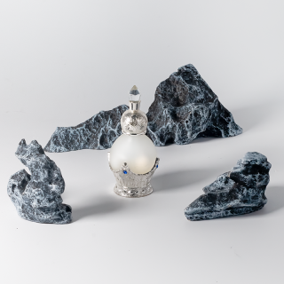 Pembungkusan Stok Timur Tengah Dubai Botol Kaca Perisa Kosong Rata 15ml 30ml dengan Penutup Skru