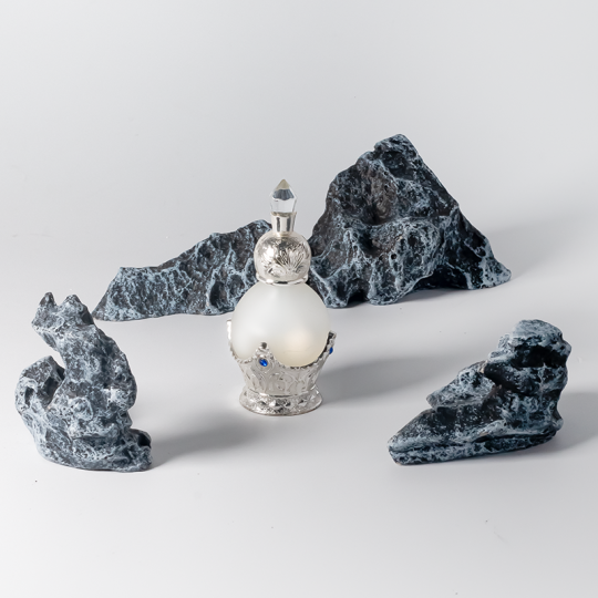 Botol Kaca Kosong Datar Isi Rasa Ukuran 15ml dan 30ml dengan Tutup Ulir, Kemasan Stok Dubai Timur Tengah