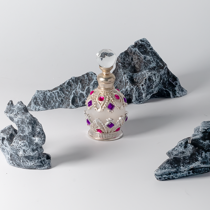 15ml Vintage Middle East Dubai Arab Style Glass Perfume Bottle Essential Oil Bottle for Weeding Gift