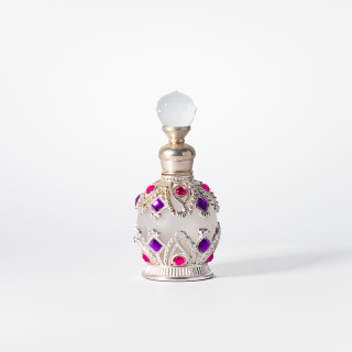 Botol Minyak Wangi Kaca Gaya Arab Timur Tengah Dubai Vintaj 15ml Botol Minyak Pati untuk Hadiah Merumput