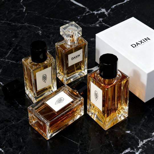 고급스러운 디자인의 두꺼운 바닥 투명 향수 빈 용기 (50ml, 100ml)