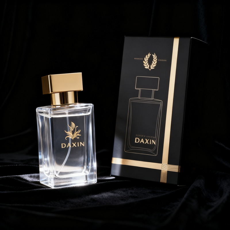 perfume bottle with lid