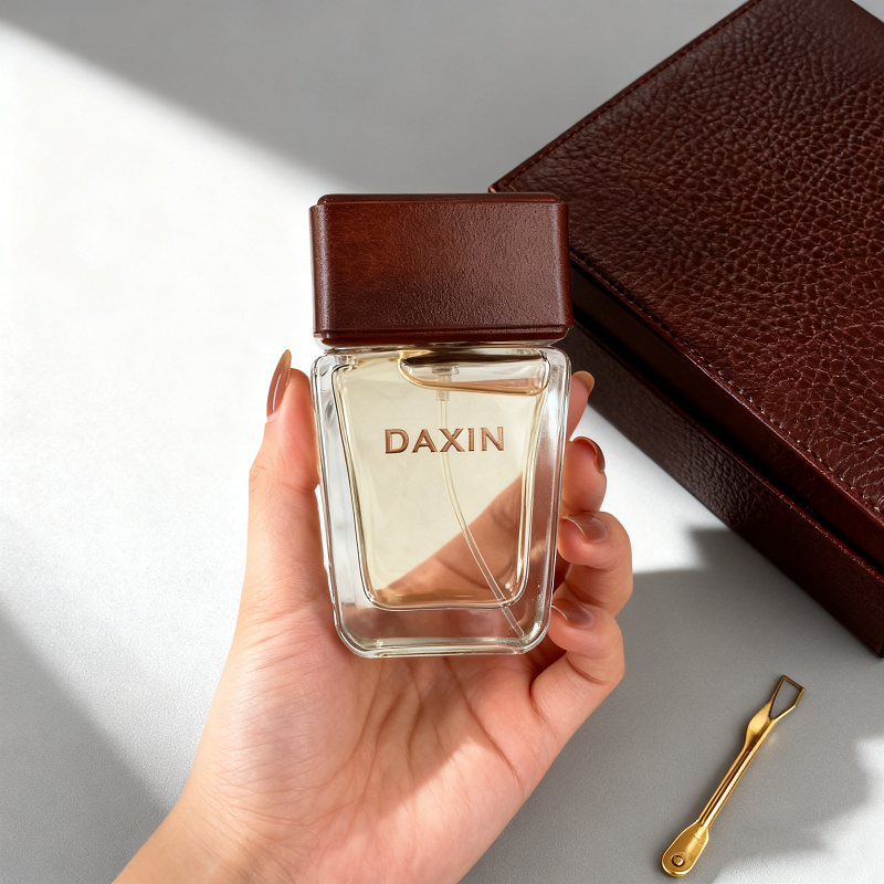 Luxury rectangle glass perfume bottle