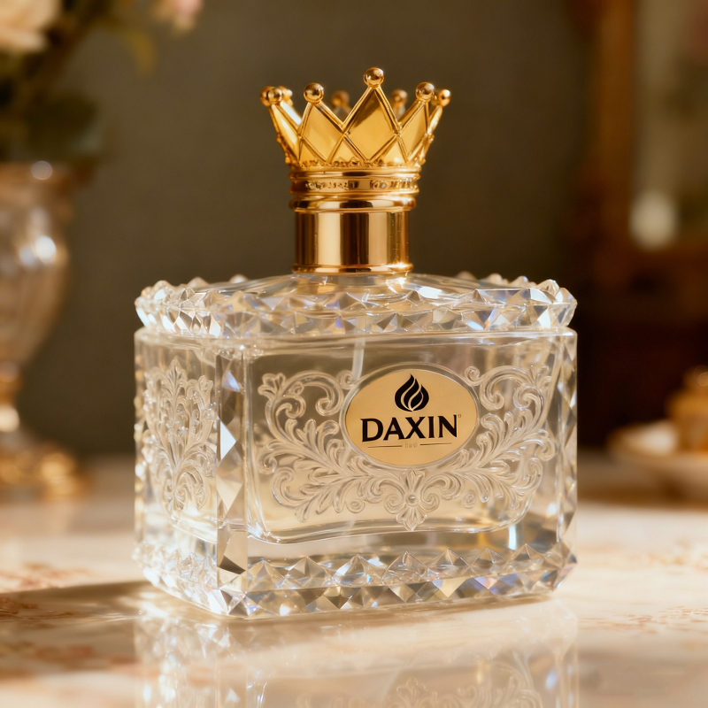 Botol Semprot Parfum Mewah Arab 100ml dengan Tutup Mahkota Unik untuk Wanita dan Pria
