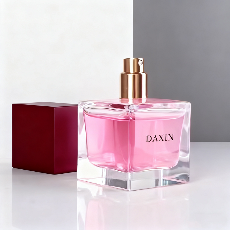 Perfume Packaging with Square Glass Bottle