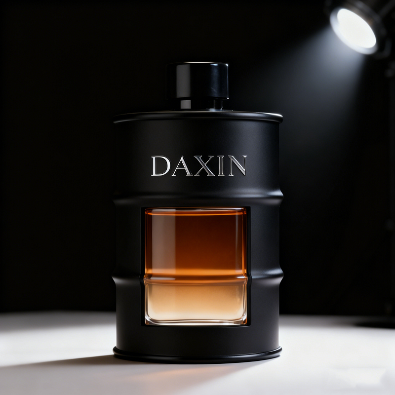 Oil drum shape glass bottle