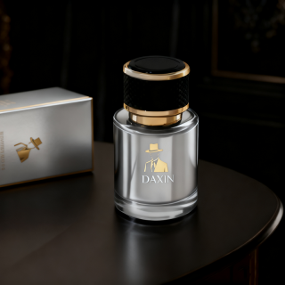 Translucent Purple Glass Bottle Body Spray Thick Base Luxury Perfume Bottle with Gift Package Box