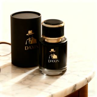 Translucent Purple Glass Bottle Body Spray Thick Base Luxury Perfume Bottle with Gift Package Box