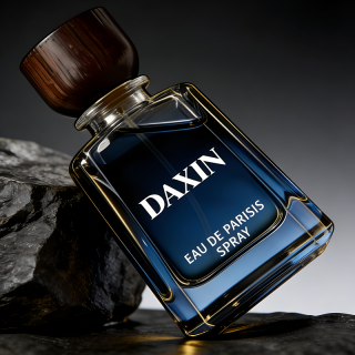 Custom Trapezoid Perfume Bottle 30/50/100ml Perfume Spray Glass Bottles with Wooden Lid Customized Box