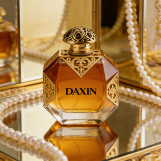 Unique Arabic Design Gold Shoulder 50ml 100ml Luxury Fragrance Oil Spray Glass Perfume Bottle