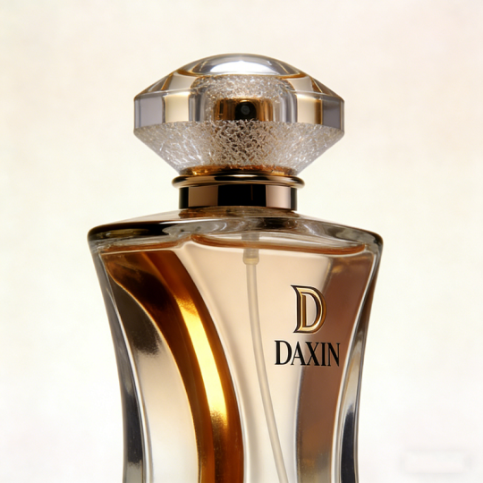 Botol Parfum Kaca Mewah 50ml 100ml dengan Desain Pinggang Ramping Kustom dan Tutup Mahkota Putri