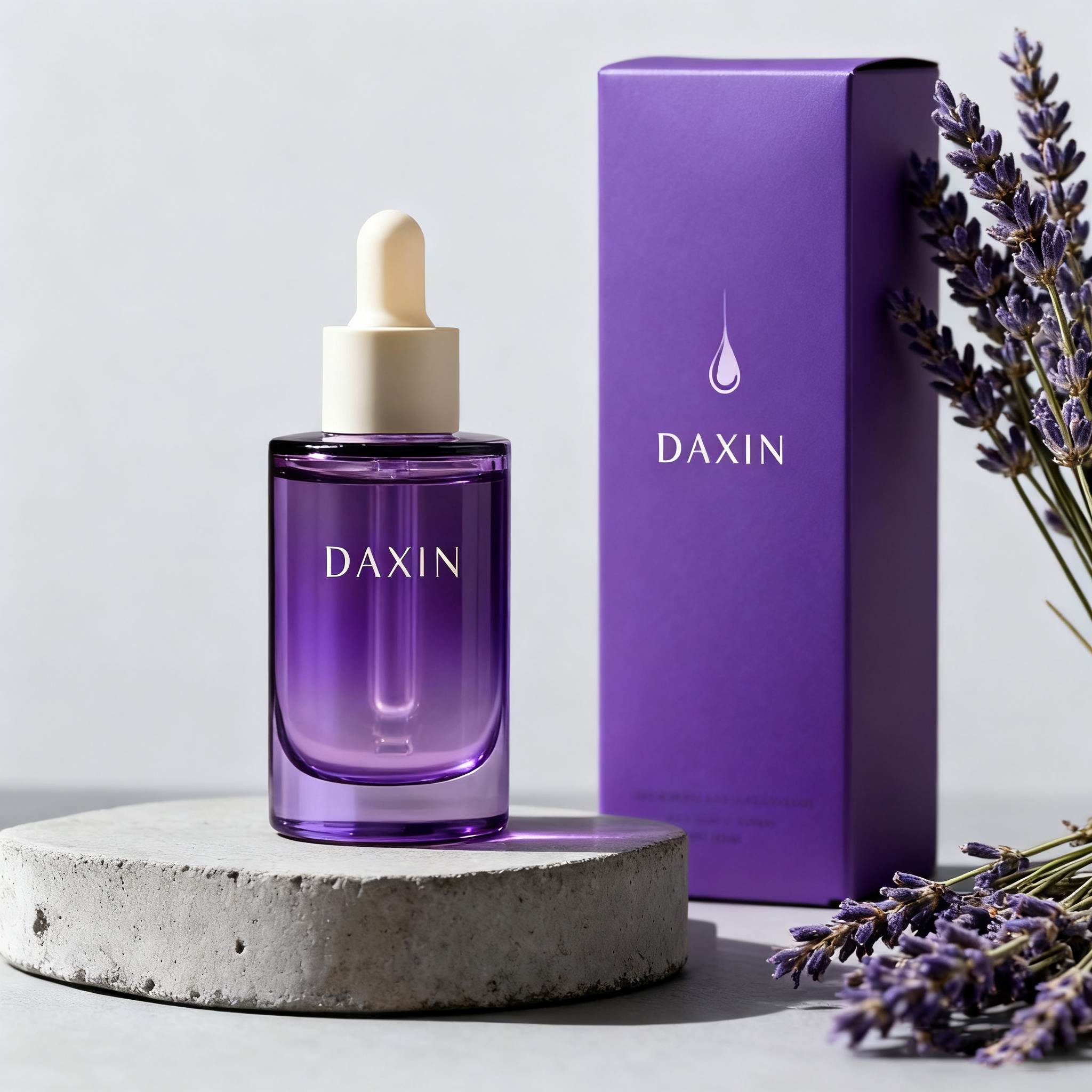 Elegant Glass Serum Bottle with Luxe Packaging