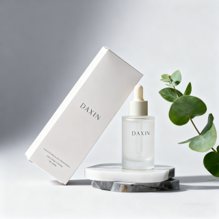 Frost Hair Oil Body Glass Bottle 30ml 1oz Empty Glass Oil Dropper Bottle with Custom Packaging Box