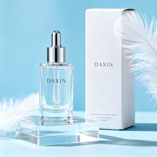 Frost Hair Oil Body Glass Bottle 30ml 1oz Empty Glass Oil Dropper Bottle with Custom Packaging Box