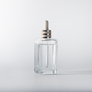 투명한 30ml/100ml 화장품용 두꺼운 바닥 유리병 (스포이드 포함) - 에센셜 오일용