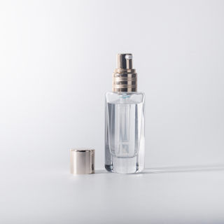 투명한 30ml/100ml 화장품용 두꺼운 바닥 유리병 (스포이드 포함) - 에센셜 오일용