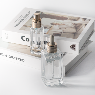 투명한 30ml/100ml 화장품용 두꺼운 바닥 유리병 (스포이드 포함) - 에센셜 오일용