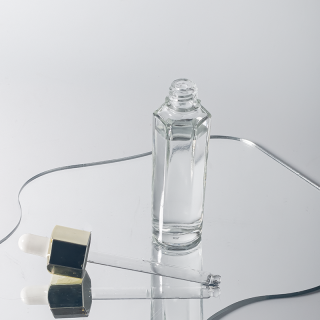 스킨케어 30ml 육각형 유리 스포이드 병 에센스 오리지널 리퀴드 육각형 화장품 용기