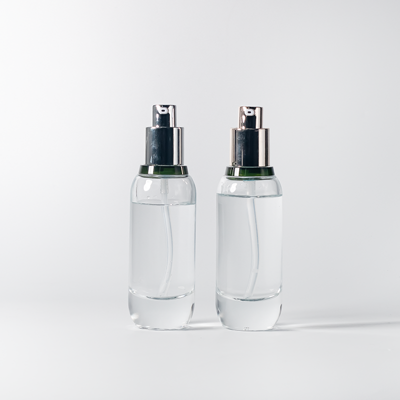 Cosmetics Oil Glass Pump Bottle