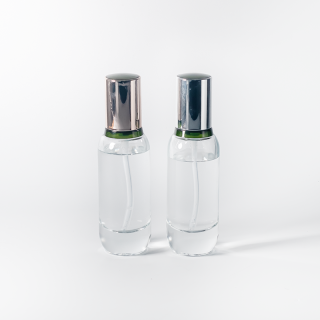 Косметическое масло, стеклянный флакон с помпой, 40 мл, прозрачное стекло, сыворотка, тональный крем, жидкая косметика для ухода за кожей, косметический контейнер.