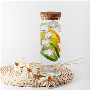 Герметичная банка из высокопрочного боросиликатного стекла с пробковой крышкой для подачи печенья, сахара, чая, кофе, специй.