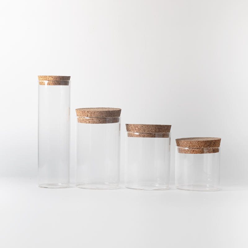 glass jar with cork