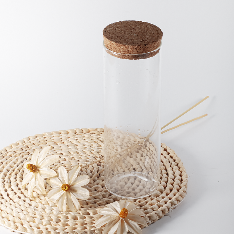 glass jar with cork